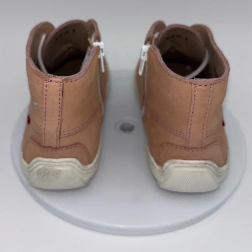 MARC JOSEPH NEW YORK Leather‎ Chukka Boot Ankle Pink Girl Kids Star Unisex 2 NEW